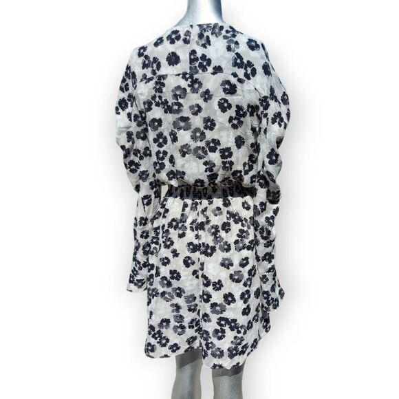 Ted Baker White Black Felici Dress Size 4 - Picture 14 of 16